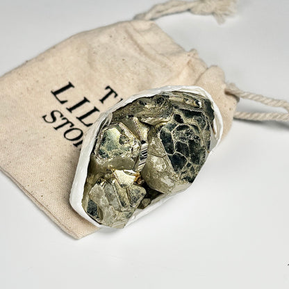 Peruvian Pyrite Cluster – 193g -Golden Brilliance & Striking Presence
