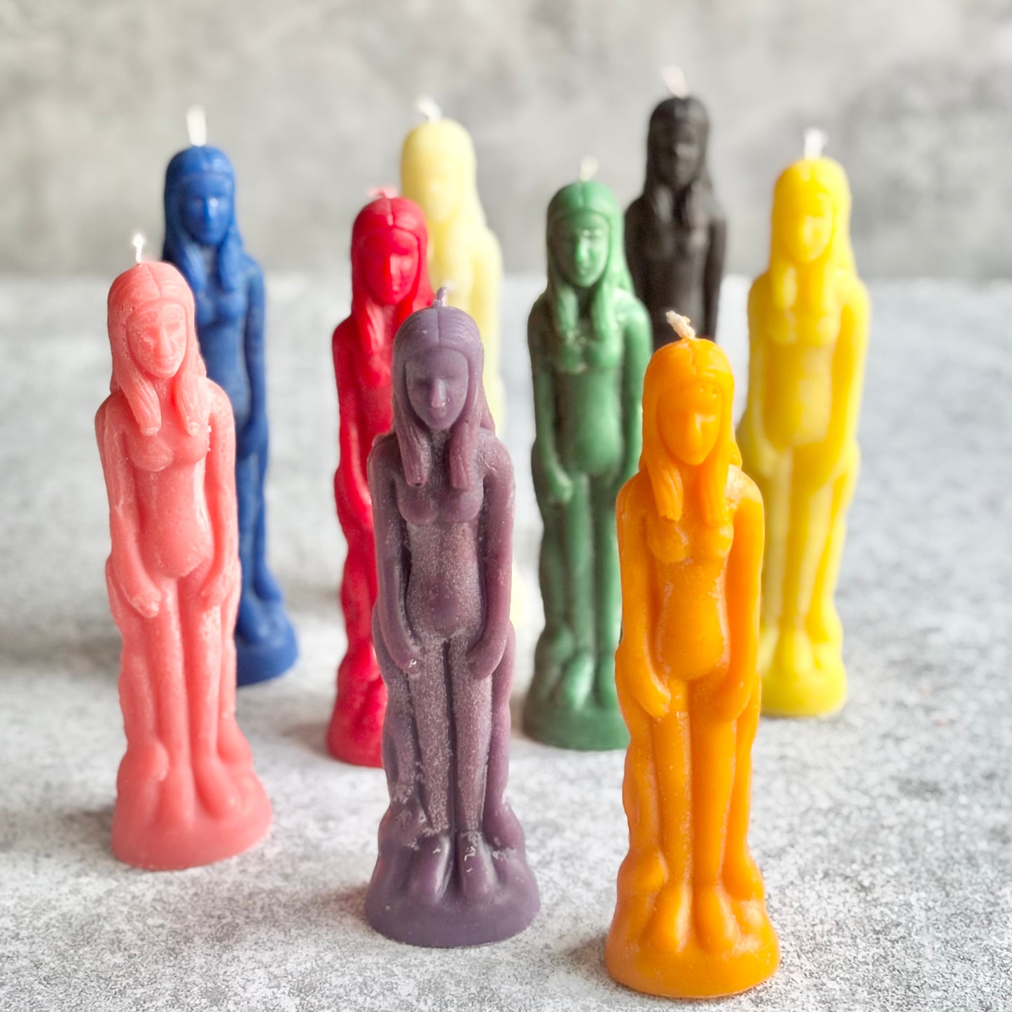 Female Figurine Beeswax Candle | Colour Option Available