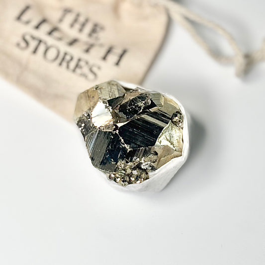 Peruvian Pyrite Cluster – 130g -Golden Brilliance & Striking Presence
