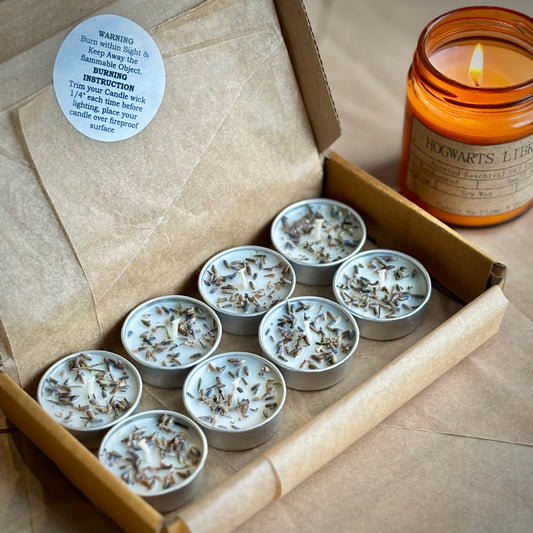 Lavender Infused Soy Wax Tealight Candles – Unscented (Pack of 8)