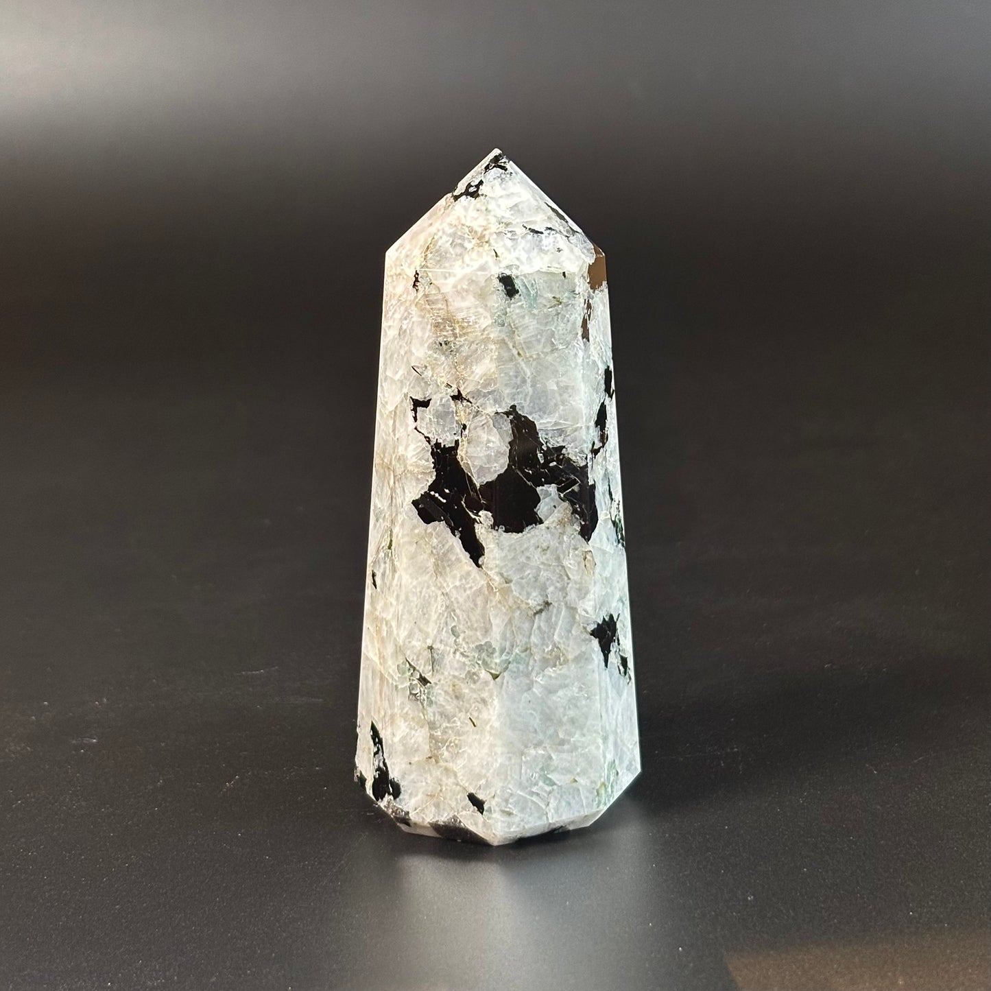 Rainbow Moonstone Large Tower - 300 Gm | Compassion & empathy
