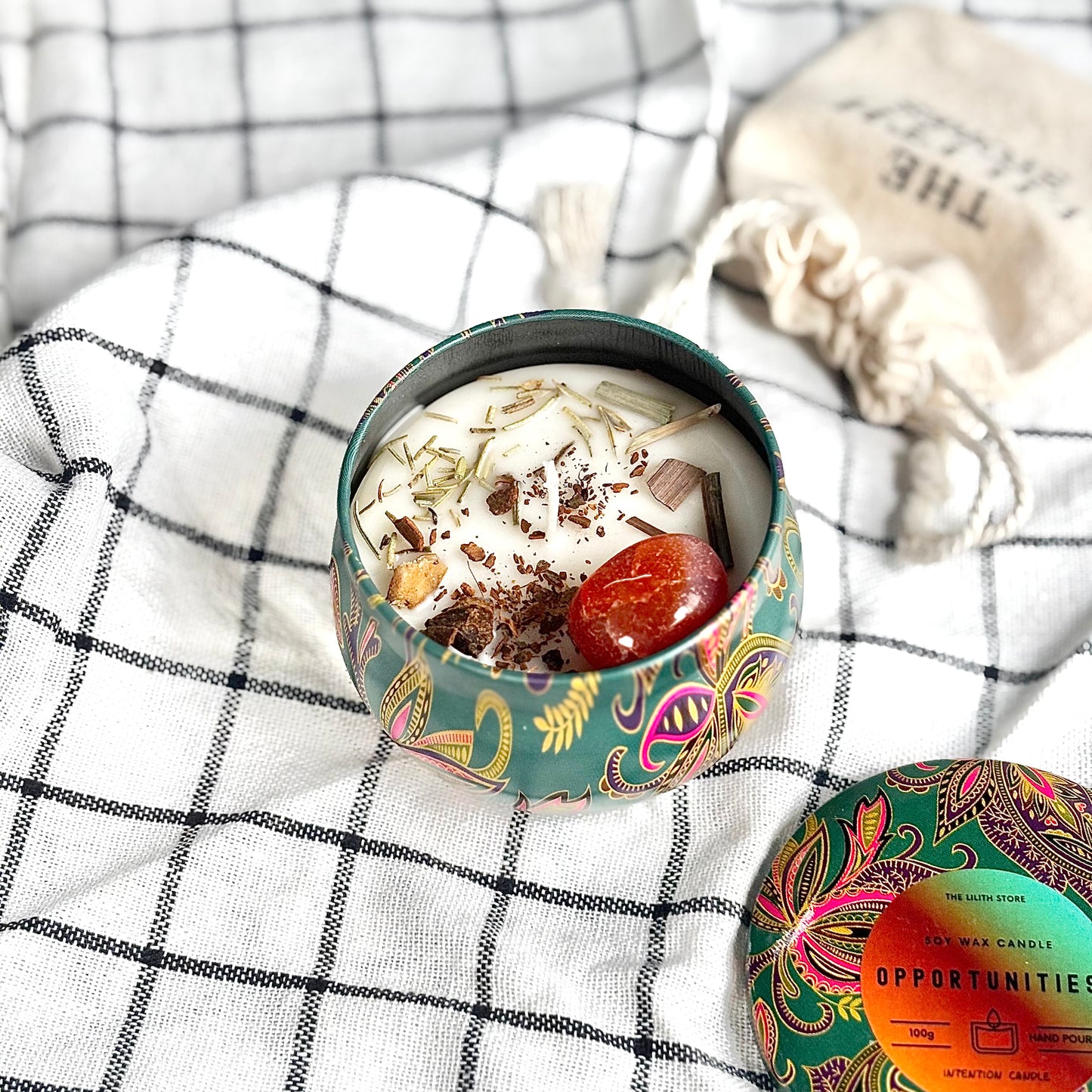 Motivation Tin Container Soy Intention Candle - 100 g