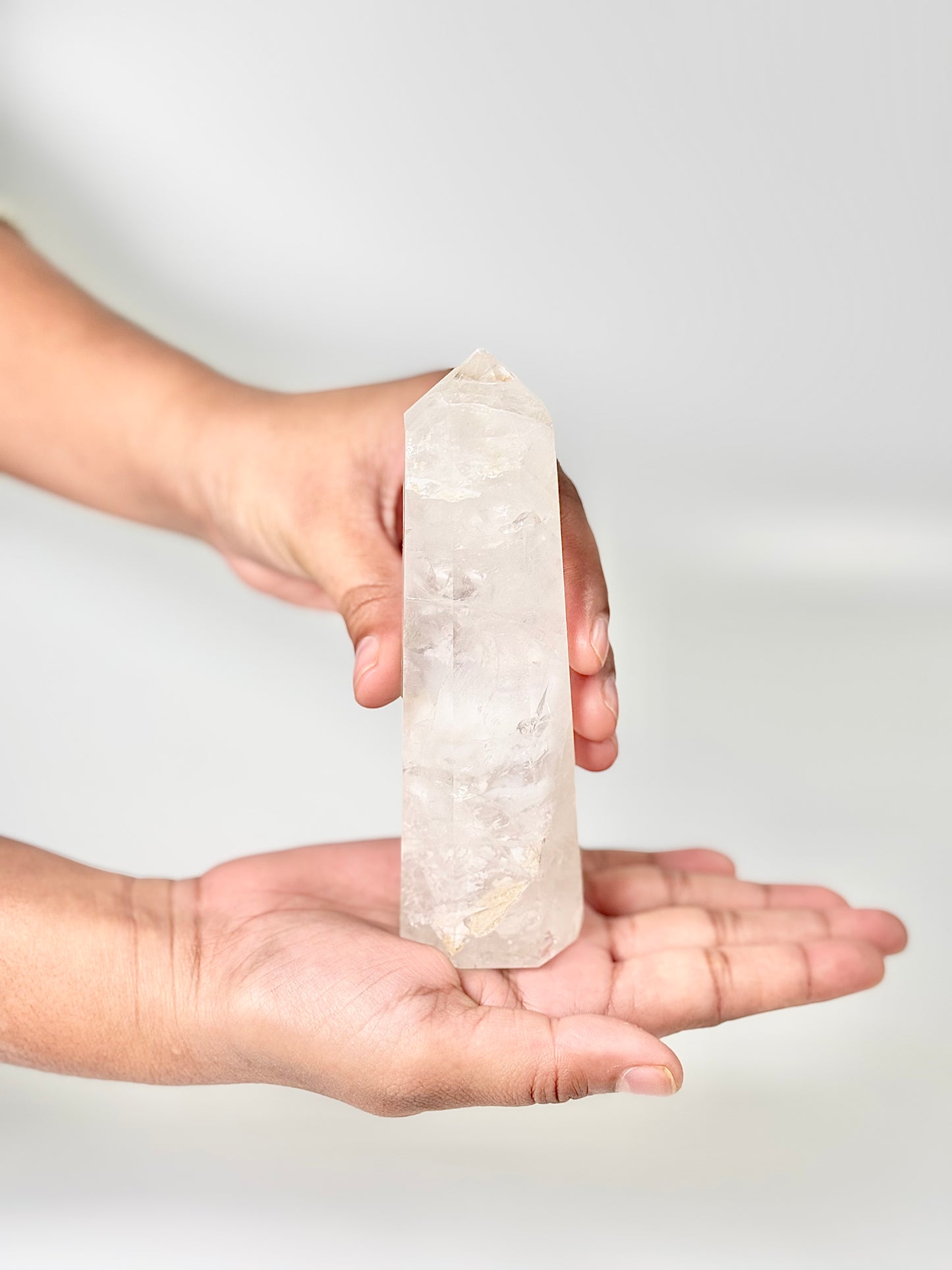Eight Facet Clear Quartz Tower - 300g – Infinite Energy, Clarity & Manifestation