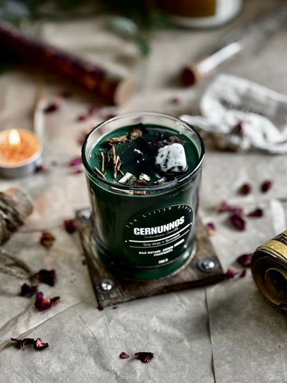 Cernunnos Altar Candle – 200 g Soy Wax Jar Candle for Ritual & Devotion