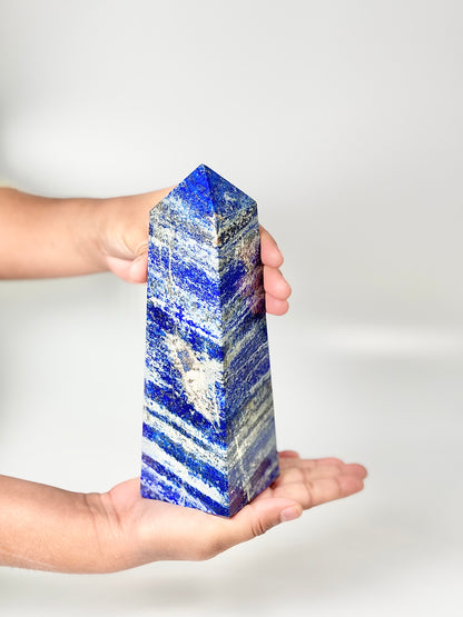 Four Facet Lapis Lazuli Tower – 1.3kg - Truth, Wisdom & Inner Power