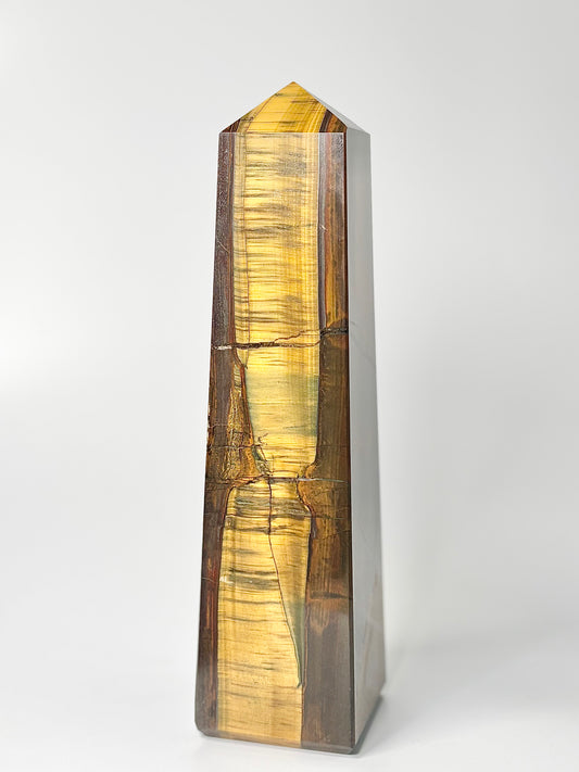 Four Facet Tiger’s Eye Tower – 1.8 kg - Focus, Confidence & Style