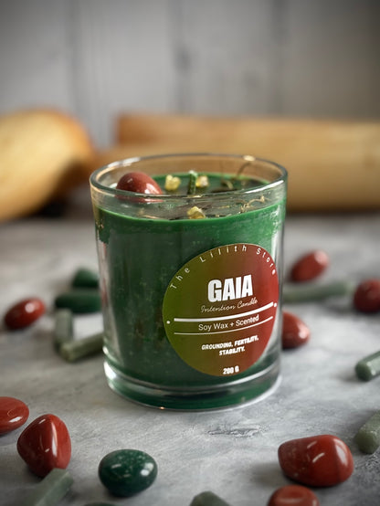 Gaia Altar Candle – 200 g Soy Wax Jar Candle for Ritual & Devotion
