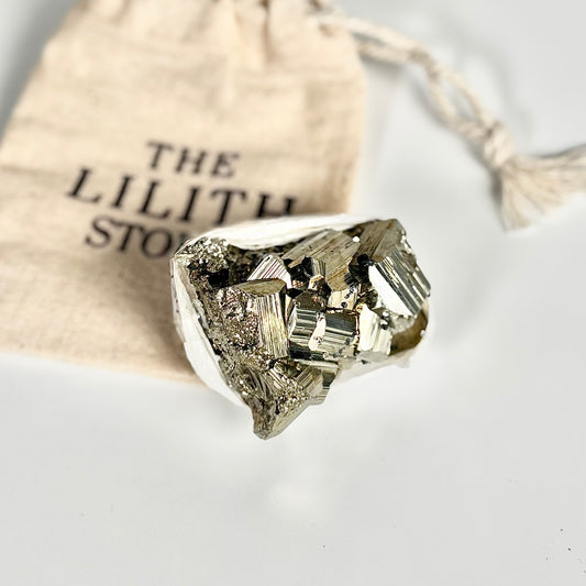 Peruvian Pyrite Cluster – 134g -Golden Brilliance & Striking Presence