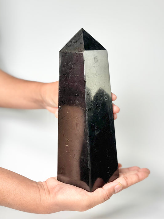 Four Facet Black Tourmaline Tower – 1.7 Kg - Strength, Stability & Refined Style