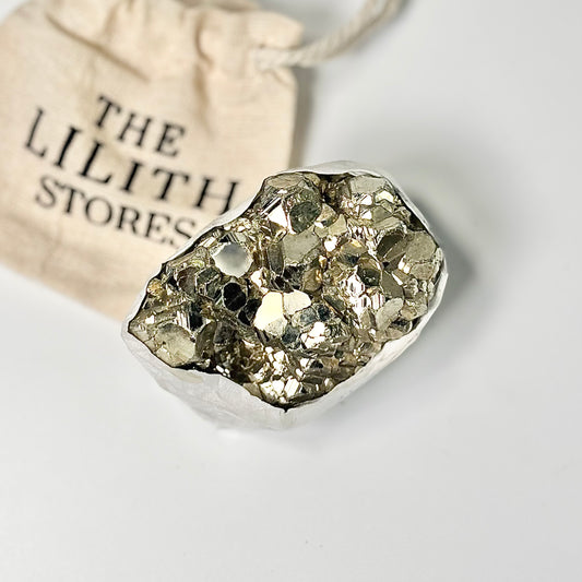 Peruvian Pyrite Cluster – 200g -Golden Brilliance & Striking Presence