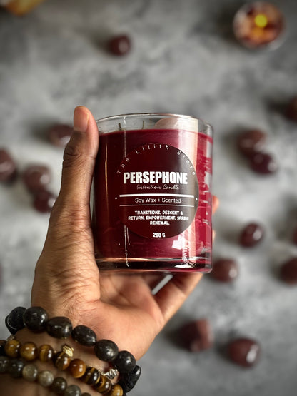 Persephone Altar Candle – 200 g Soy Wax Jar Candle for Ritual & Devotion
