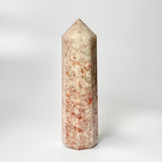 Eight Facet Sunstone Tower – 760g - Radiance, Warmth & Uplifting Energy