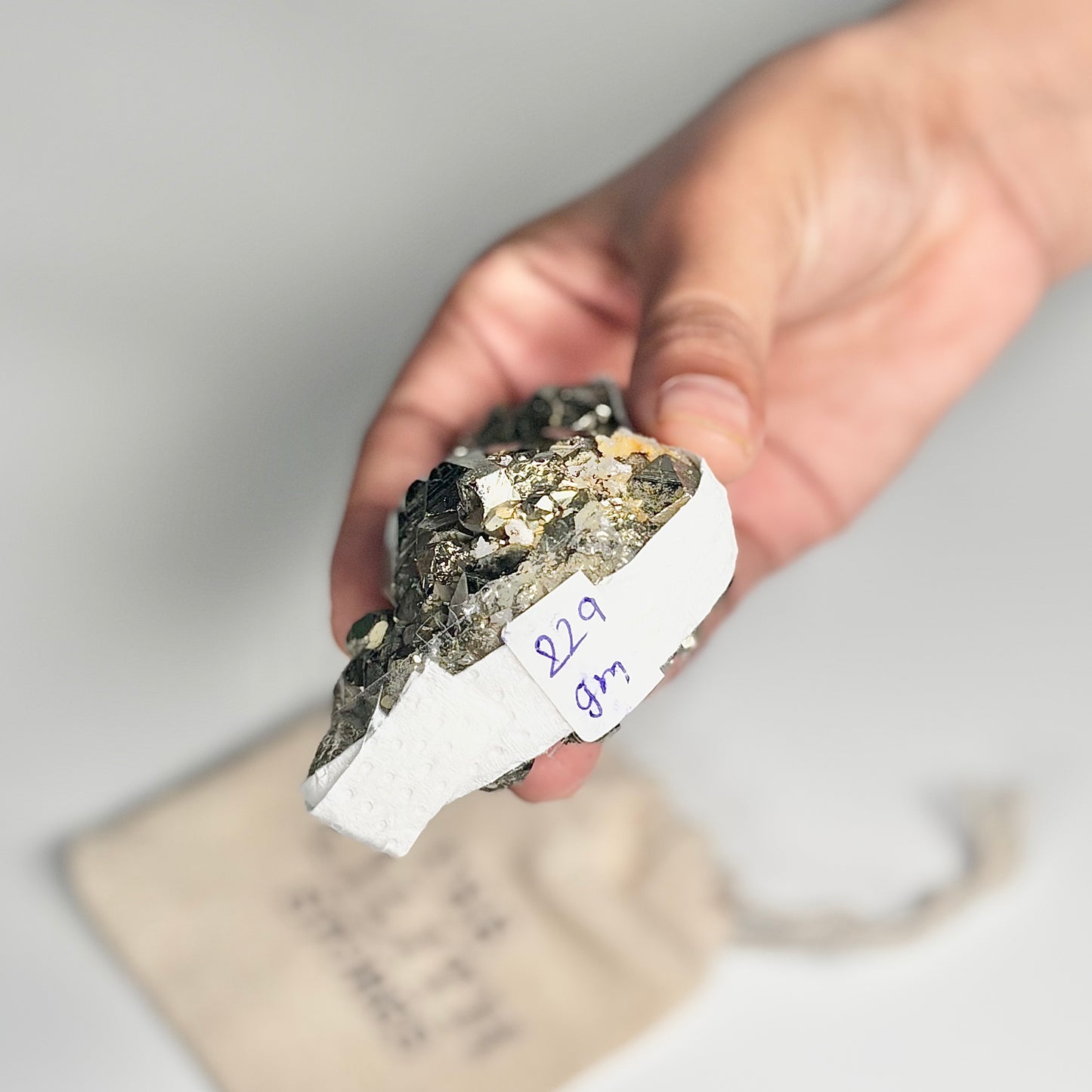 Peruvian Pyrite Cluster – 229g -Golden Brilliance & Striking Presence