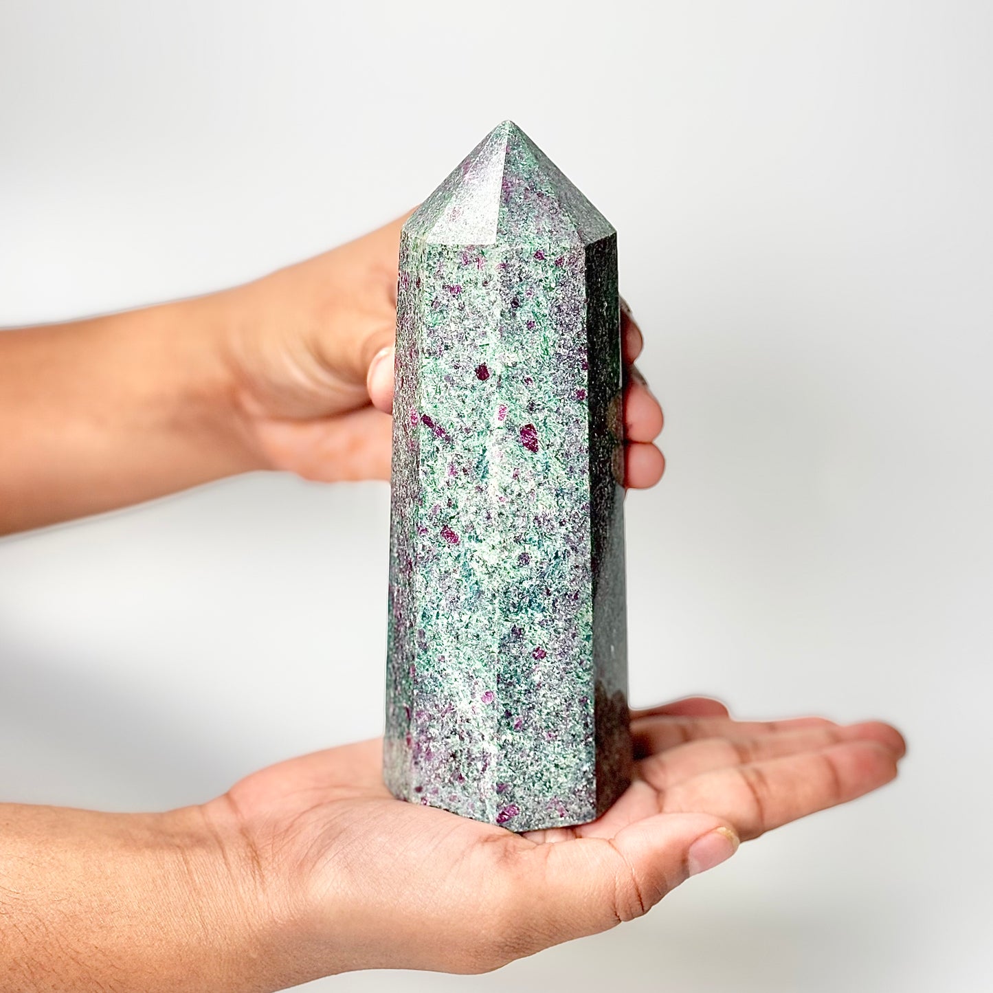 Eight Facet Ruby in Kyanite Tower – 739g -Distinctive Colour & Balanced Form