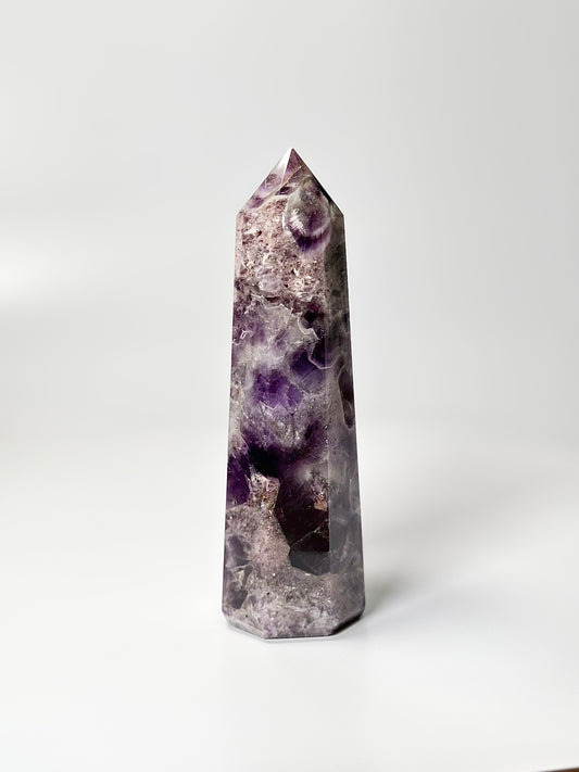 Eight Facet Chevron Amethyst Tower – 729g - Balanced Energy & Refined Clarity