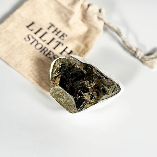 Peruvian Pyrite Cluster – 242g -Golden Brilliance & Striking Presence
