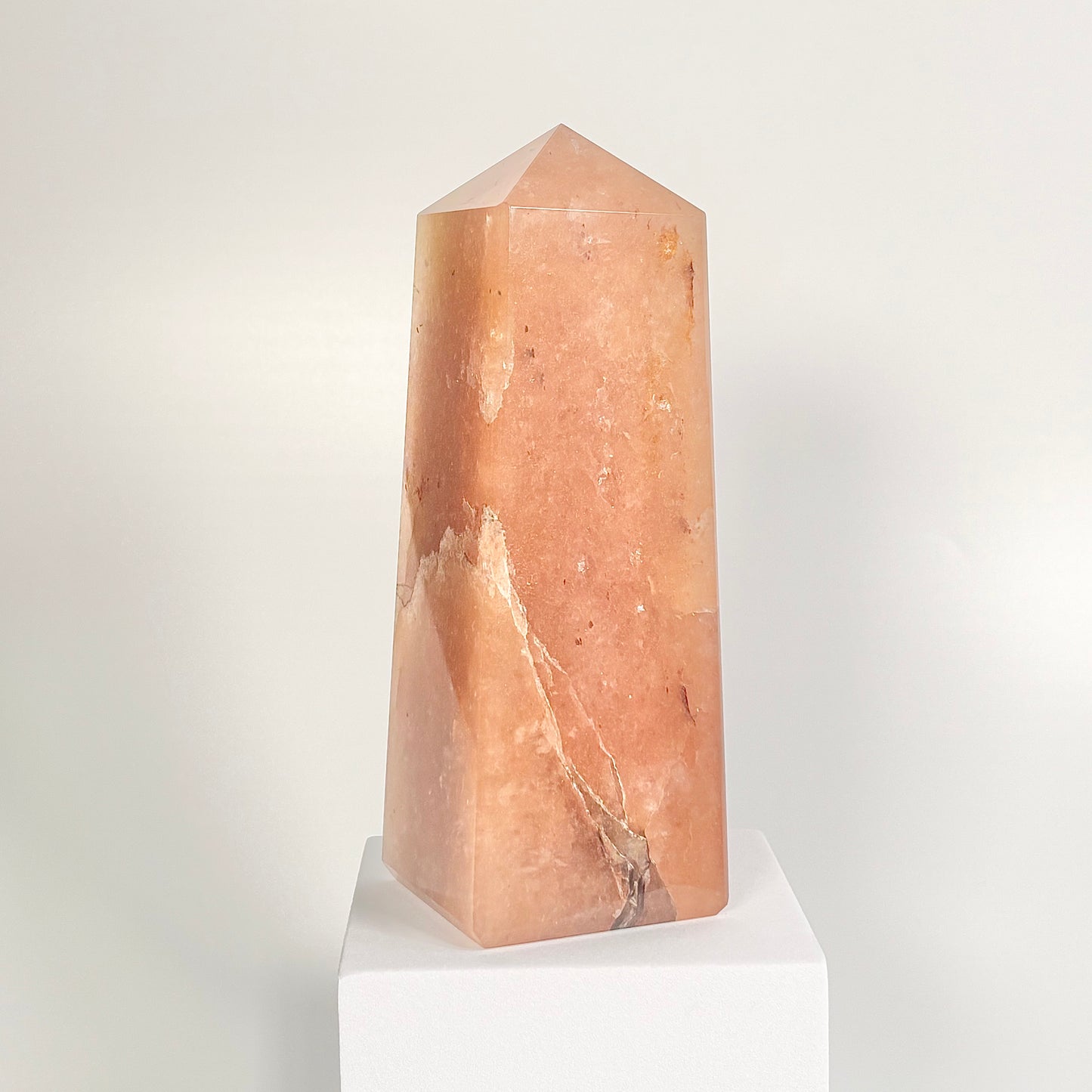 Red Aventurine Four-Facet Tower – 1273g - Boost Vitality • Spark Motivation • Manifest with Confidence