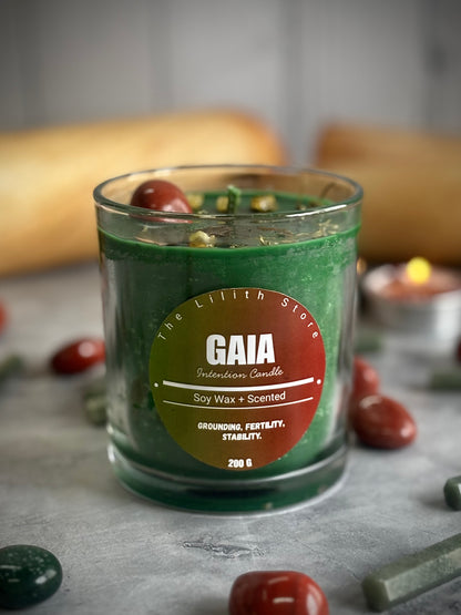 Gaia Altar Candle – 200 g Soy Wax Jar Candle for Ritual & Devotion