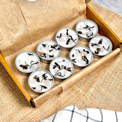 Hibiscus & Rose Quartz Soy Tealight Candle