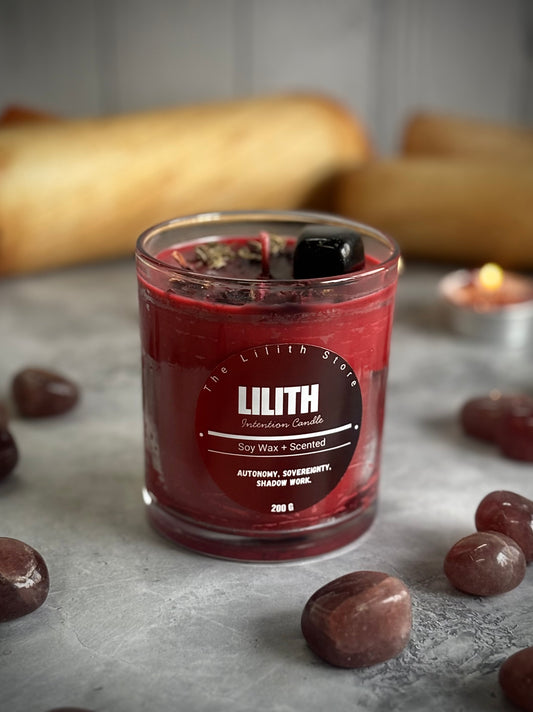 Lilith Altar Candle – 200 g Soy Wax Jar Candle for Ritual & Devotion