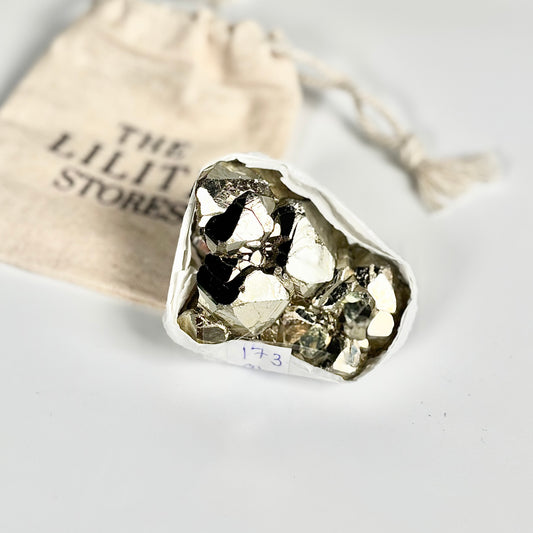 Peruvian Pyrite Cluster – 173g -Golden Brilliance & Striking Presence
