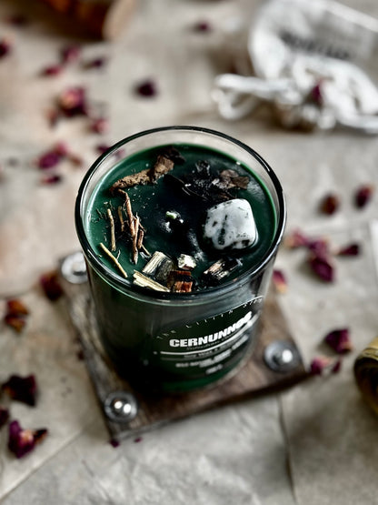 Cernunnos Altar Candle – 200 g Soy Wax Jar Candle for Ritual & Devotion