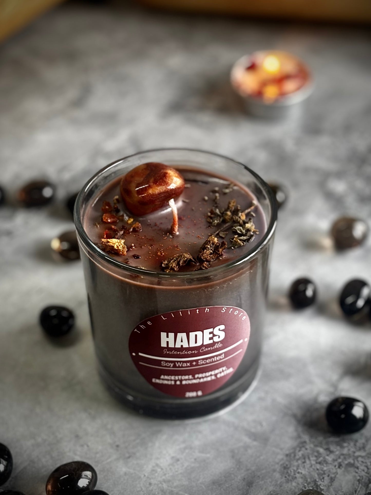 Hades Altar Candle – 200 g Soy Wax Jar Candle for Ritual & Devotion