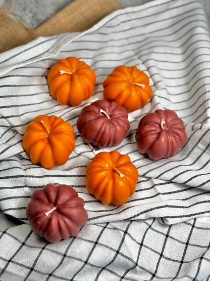 Pumpkin Decorative Candle – Set of 7