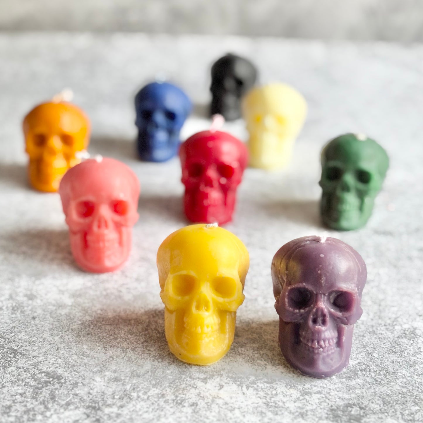 Small Size Skull Beeswax Candle | Colour Option Available