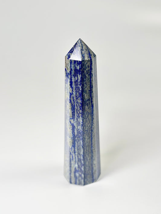 Eight Facet Lapis Lazuli Tower – 380g - Power, Protection & Divine Truth