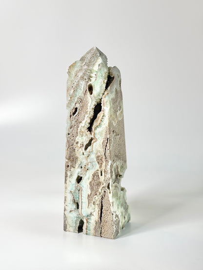 Blue Aragonite Four-Facet Tower 2.1 Kg – Calming Energy & Emotional Healing