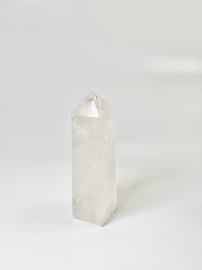 Four Facet Clear Quartz Tower – 385g - Amplify, Align & Awaken