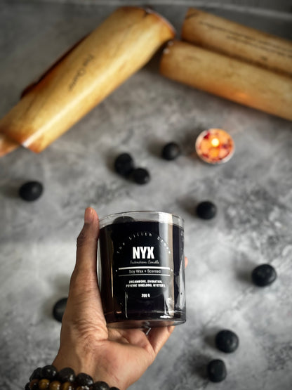 Nyx Altar Candle – 200 g Soy Wax Jar Candle for Ritual & Devotion