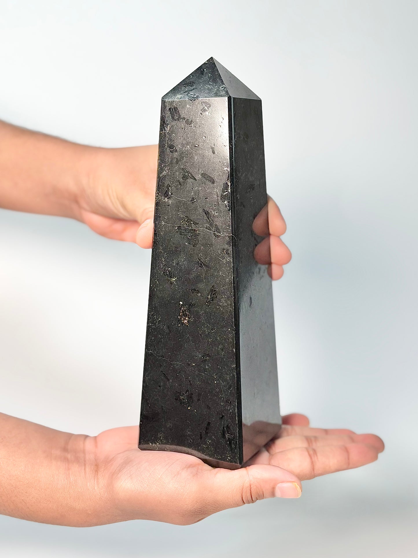 Four Facet Black Tourmaline Tower – 1.3 Kg - Strength, Stability & Refined Style