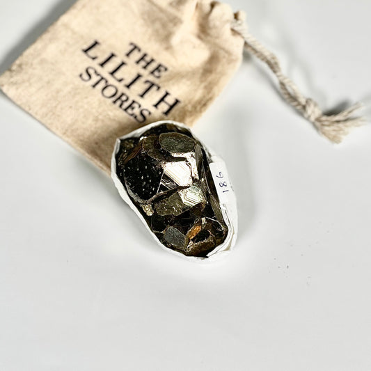 Peruvian Pyrite Cluster – 186g -Golden Brilliance & Striking Presence