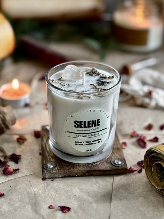 Selene Altar Candle – 200 g Soy Wax Jar Candle for Ritual & Devotion