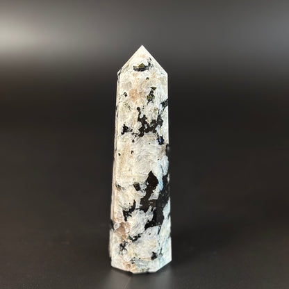 Rainbow Moonstone Large Tower - 450 Gm | Compassion & empathy