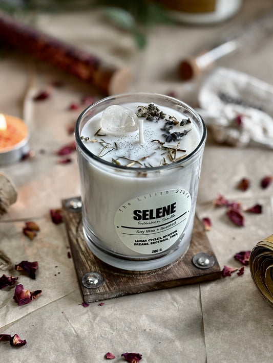 Selene Altar Candle – 200 g Soy Wax Jar Candle for Ritual & Devotion