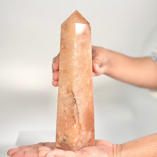 Red Aventurine Six-Facet Tower – 1152g - Boost Vitality • Spark Motivation • Manifest with Confidence