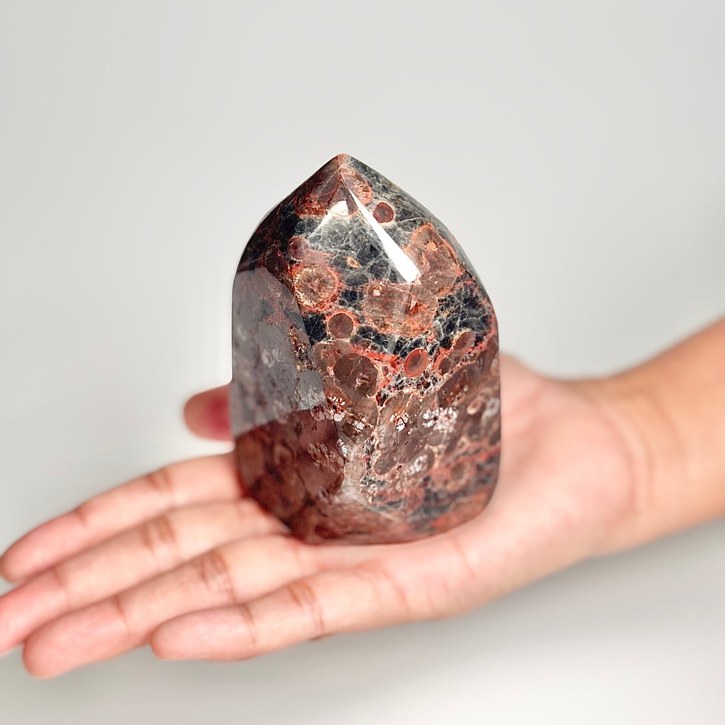 Peanut Obsidian Freeform 330g – Natural Fusion of Fire & Earth