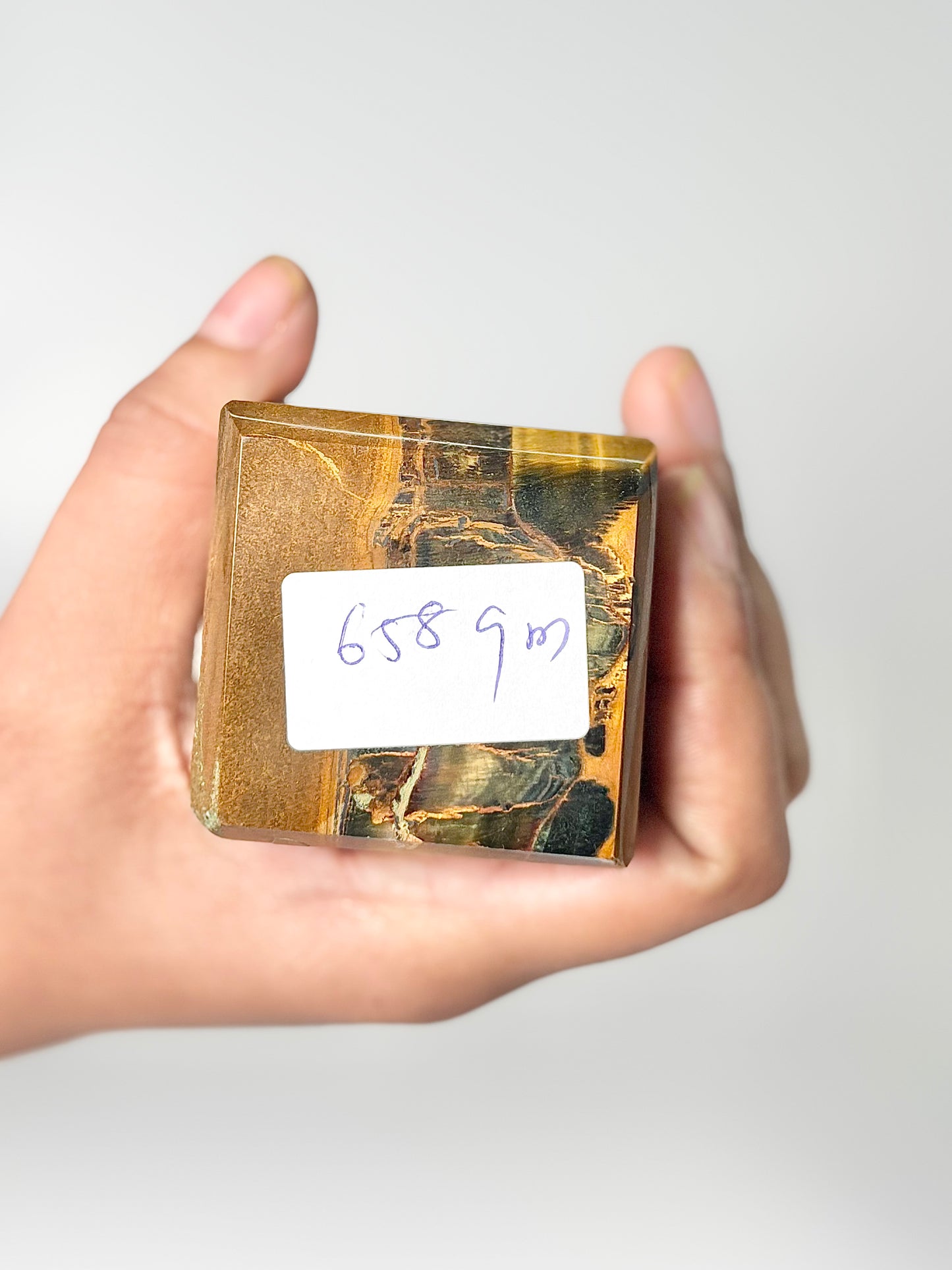 Four Facet Tiger’s Eye Tower – 658g - Focus, Confidence & Style