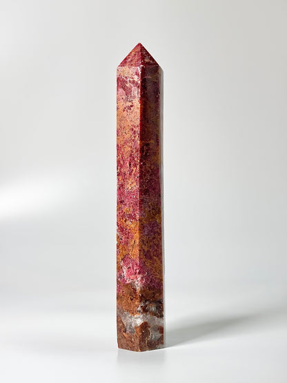 Super Pink Rhodonite Tower 1.3 Kg – Emotional Healing & Heart Alignment