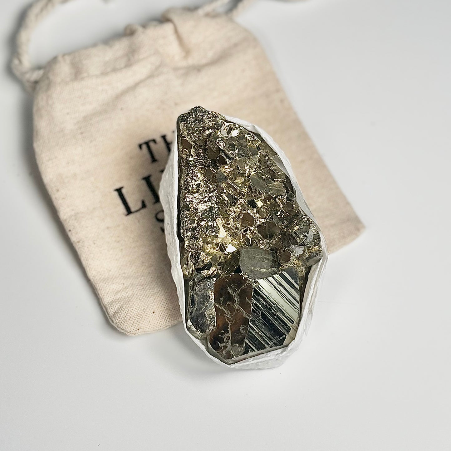 Peruvian Pyrite Cluster – 226g - Golden Brilliance & Striking Presence