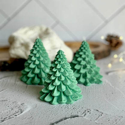 Green Tree Candle | Set of 3