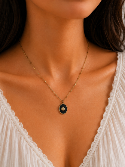 Vintage Shell Pendant Necklace | Gold-Plated Stainless Steel | The Lilith Store
