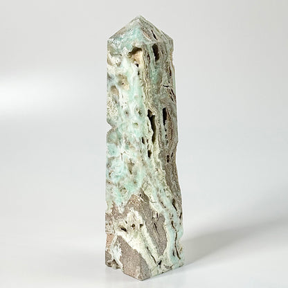 Blue Aragonite Four-Facet Tower 2.3 Kg – Calming Energy & Emotional Healing
