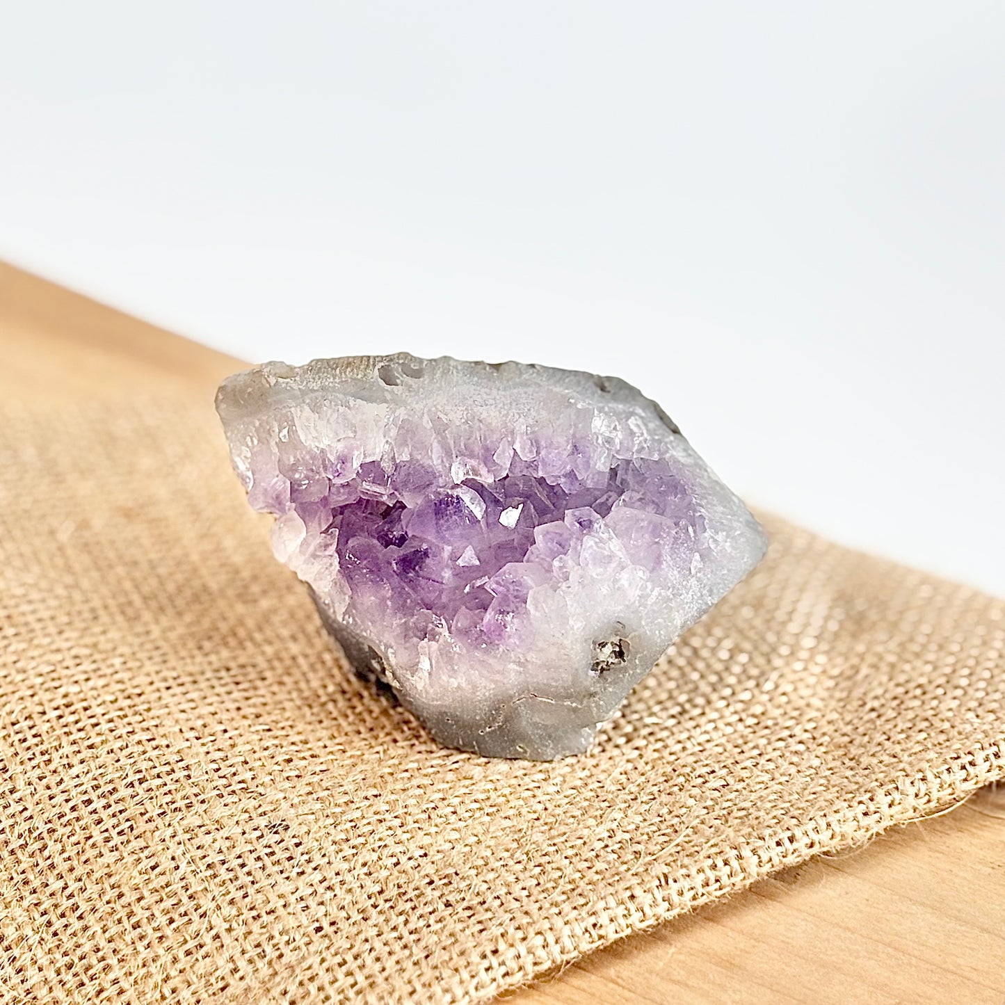 Amethyst Cluster - 196 Gm | Helps activating Third Eye & Psychic abilities