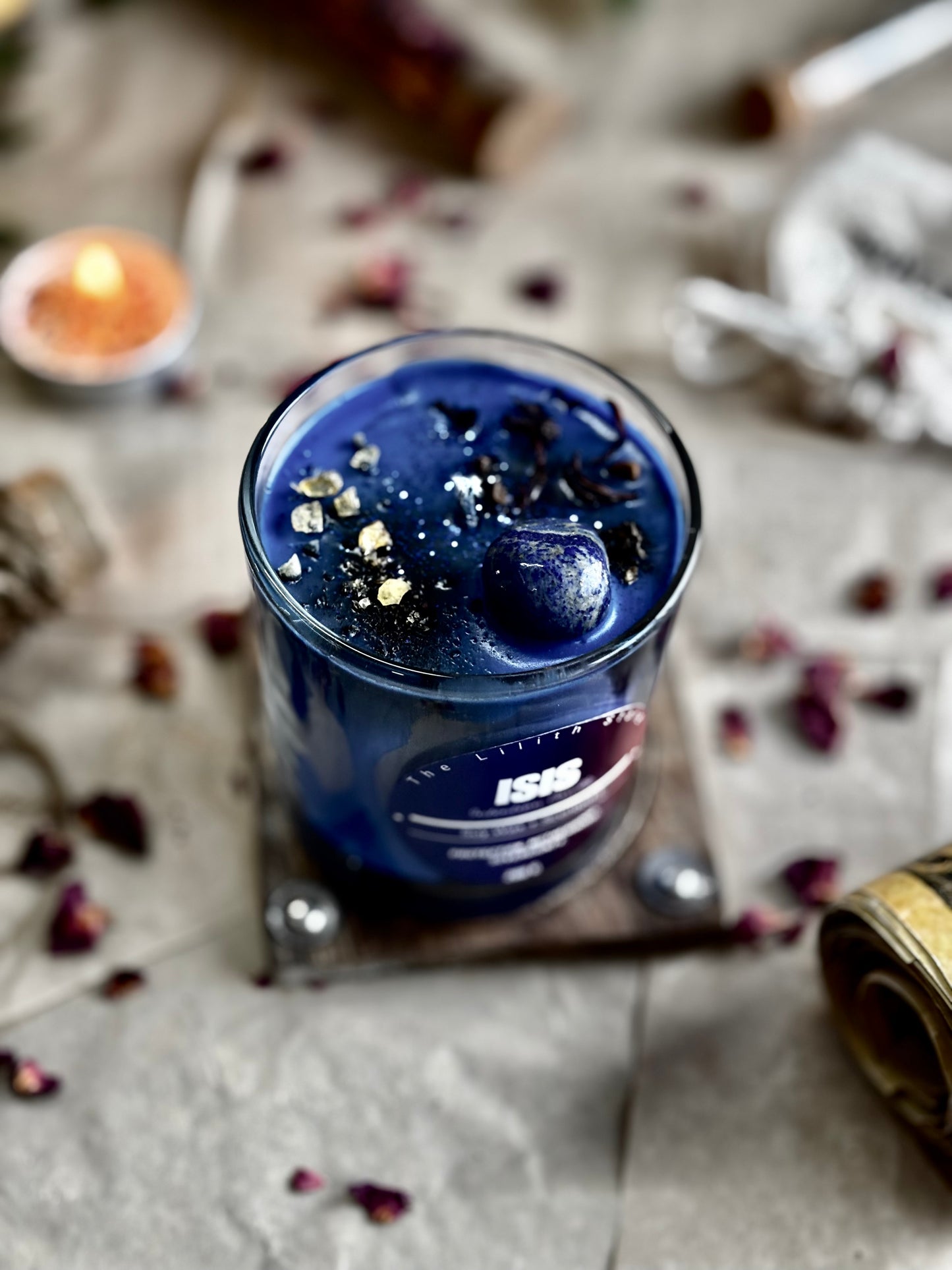 Isis Altar Candle – 200 g Soy Wax Jar Candle for Ritual & Devotion