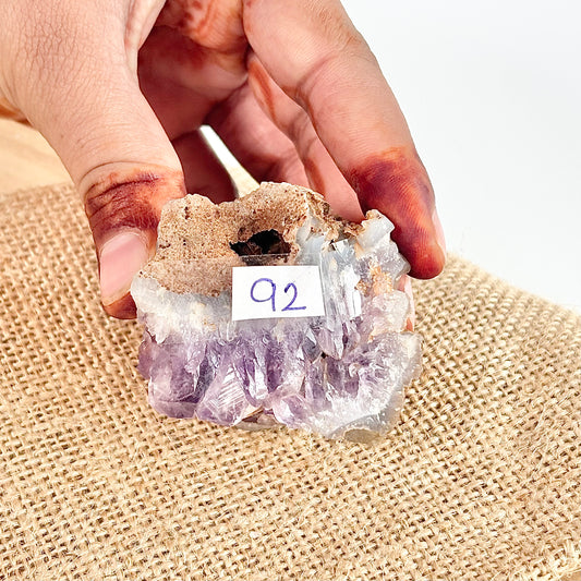 Amethyst Cluster - 92 Gm | Helps activating Third Eye & Psychic abilities