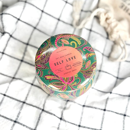 Self-Love Tin Container Soy Intention Candle - 100 g